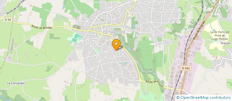 localisation de l'entreprise SCI CAMOMILLE  CHAPONOST