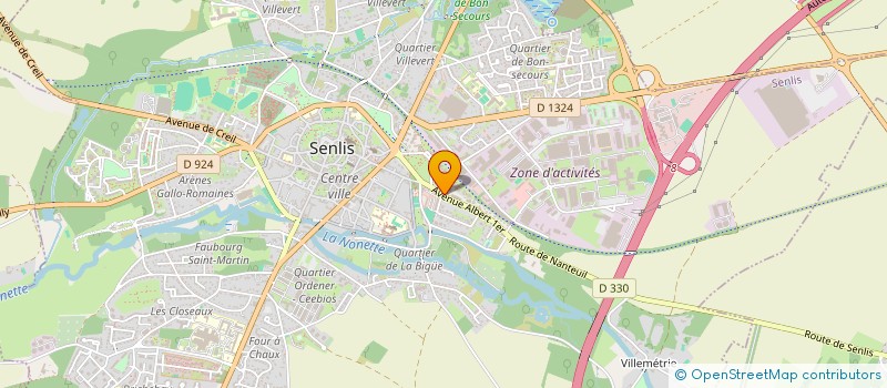 localisation de l'entreprise SCI CAMOMILLE  SENLIS