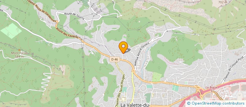 localisation de l'entreprise SCI CAMP BALP à LA VALETTE-DU-VAR