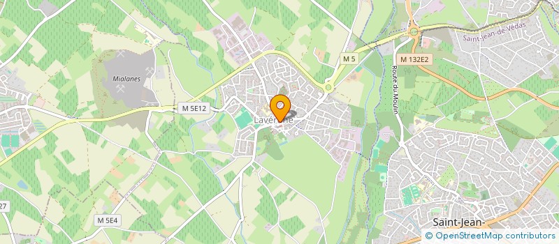 localisation de l'entreprise SCI CAMP DE FABRE  LAVERUNE