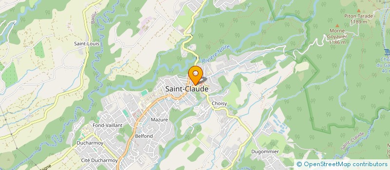 localisation de l'entreprise SCI CAMP JACOB à SAINT-CLAUDE