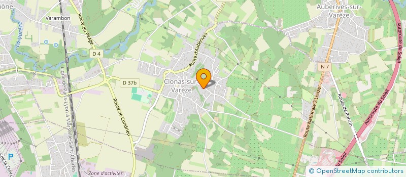 localisation de l'entreprise SCI CAMP SUD  SABLONS