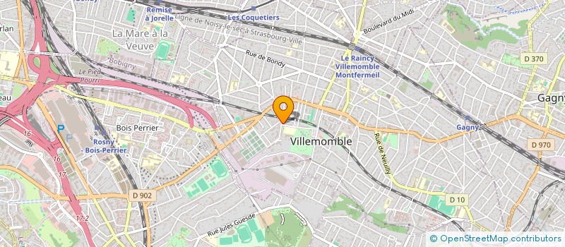 localisation de l'entreprise SCI CAMPA à VILLEMOMBLE