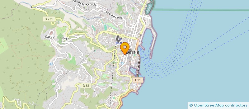 localisation de l'entreprise SCI CAMPA à BASTIA