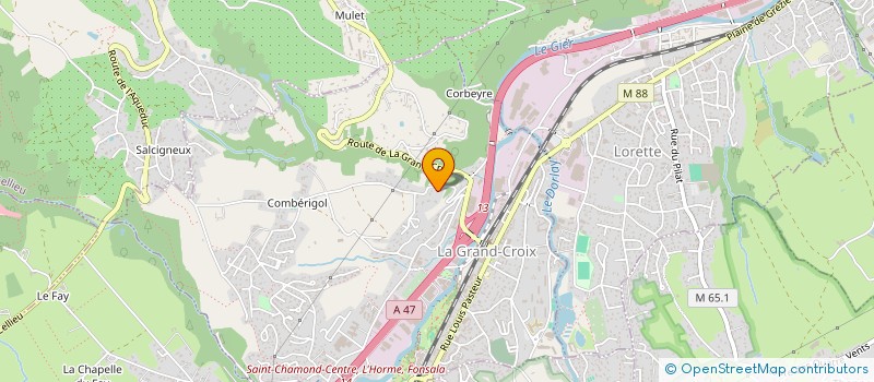 localisation de l'entreprise SCI CAMPA  LA GRAND-CROIX