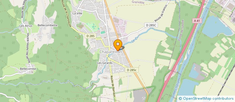 localisation de l'entreprise SCI CAMPACAR  CHAPAREILLAN