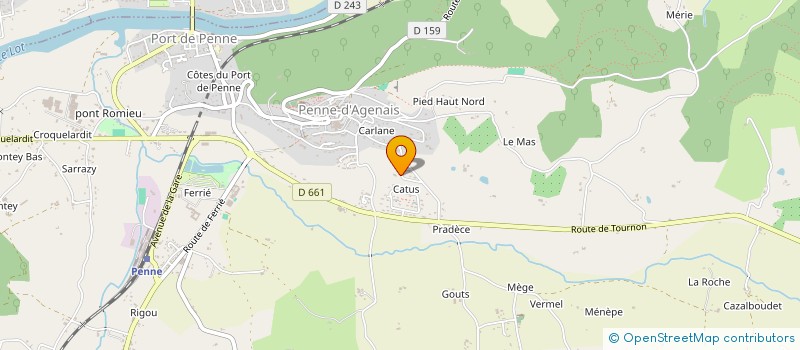 localisation de l'entreprise SCI CAMPAGNAC à PENNE D'AGENAIS