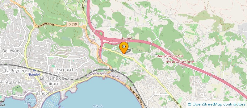 localisation de l'entreprise SCI CAMPAGNE MYTRE à SANARY-SUR-MER