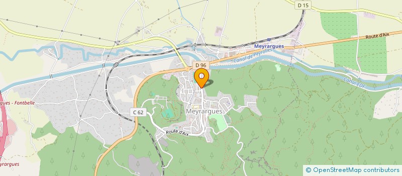 localisation de l'entreprise SCI CAMPAGNE PAVIE  MEYRARGUES