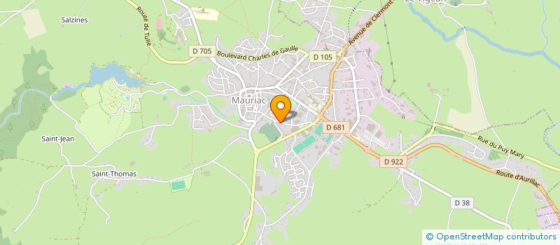 localisation de l'entreprise SCI CAMPANULE à MAURIAC