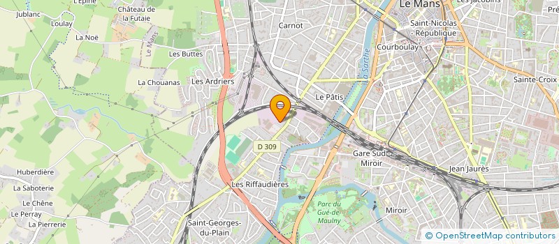 localisation de l'entreprise SCI CAMPAS  LE MANS