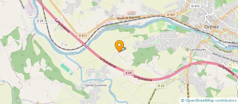 localisation de l'entreprise SCI CAMPAU  ORTHEZ