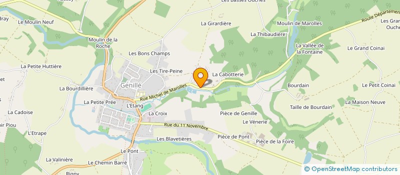 localisation de l'entreprise SCI CAMPAULE  GENILLE