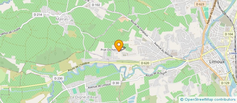 localisation de l'entreprise SCI CAMPENOISE à LIMOUX