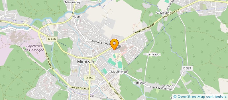 localisation de l'entreprise SCI CAMPET 119  MIMIZAN