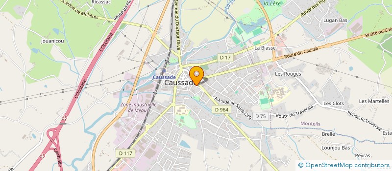 localisation de l'entreprise SCI CAMPIEU  CAUSSADE