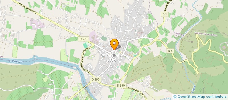 localisation de l'entreprise SCI CAMPIMARTI à VALLON-PONT-D'ARC