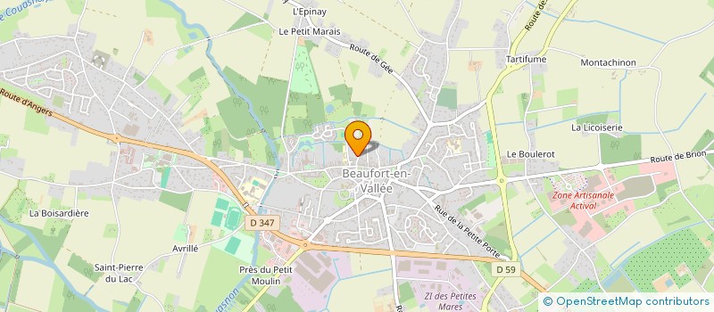 localisation de l'entreprise SCI CAMPING DE MONTSABERT à BRISSAC LOIRE AUBANCE