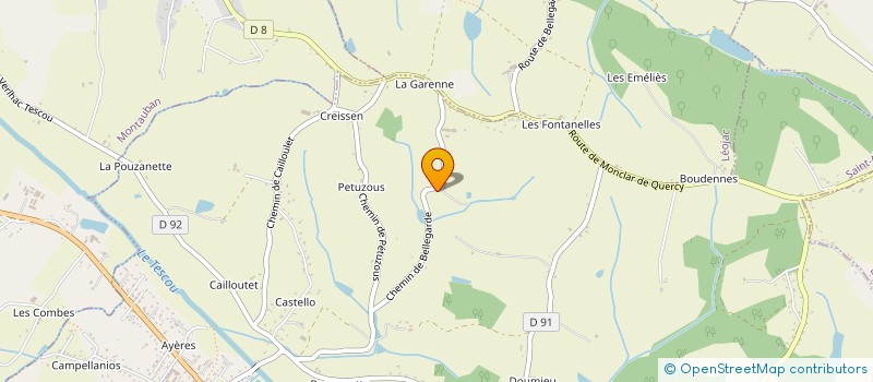 localisation de l'entreprise SCI CAMPING ESCAILLERE  SAINT-NAUPHARY