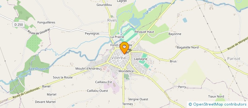 localisation de l'entreprise SCI CAMPING FONTAINE DUROC BV  DEVILLAC