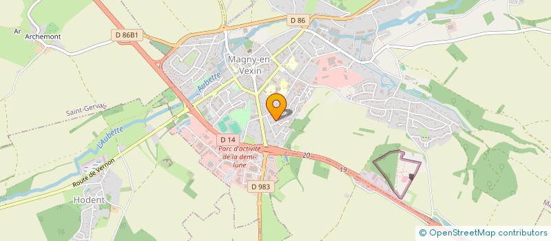 localisation de l'entreprise SCI CAMPING LA GRENOUILLERE  MAGNY-EN-VEXIN