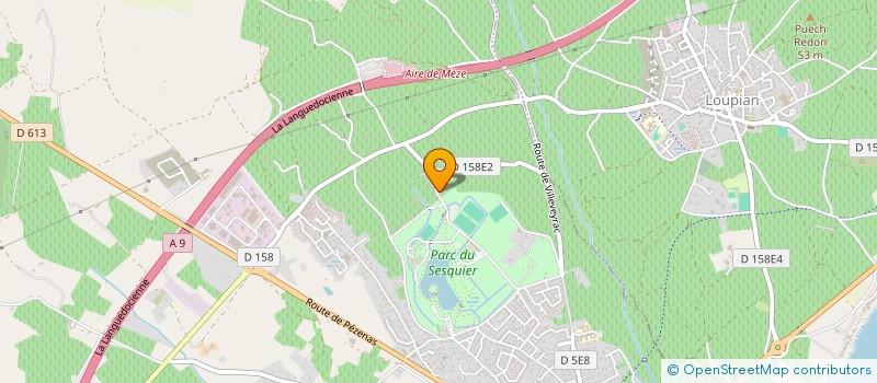 localisation de l'entreprise SCI CAMPING LOU LABECH  BOUZIGUES