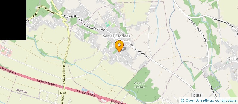 localisation de l'entreprise SCI CAMPODIS  SERRES-MORLAAS