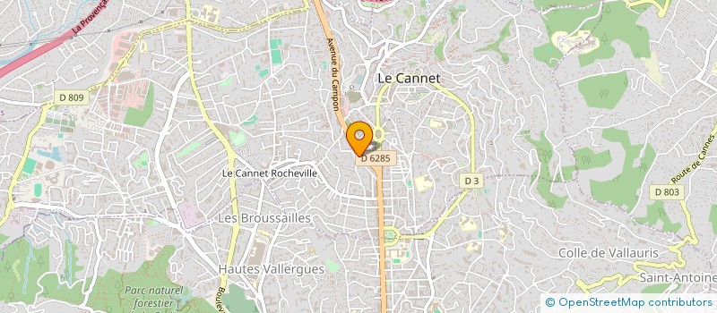 localisation de l'entreprise SCI CAMPON 1300 à LE CANNET