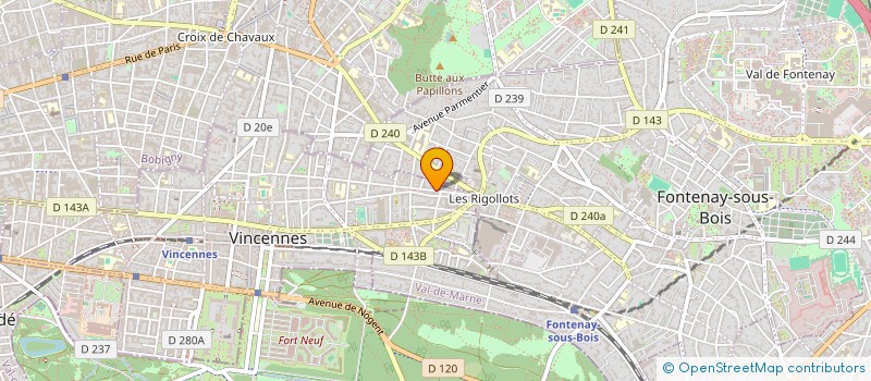localisation de l'entreprise SCI CAMPUS CROISSY à VINCENNES