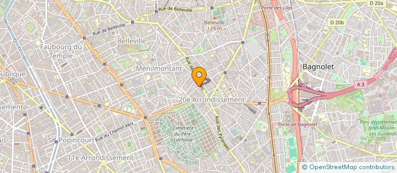 localisation de l'entreprise SCI CAMPUS SUD à PARIS