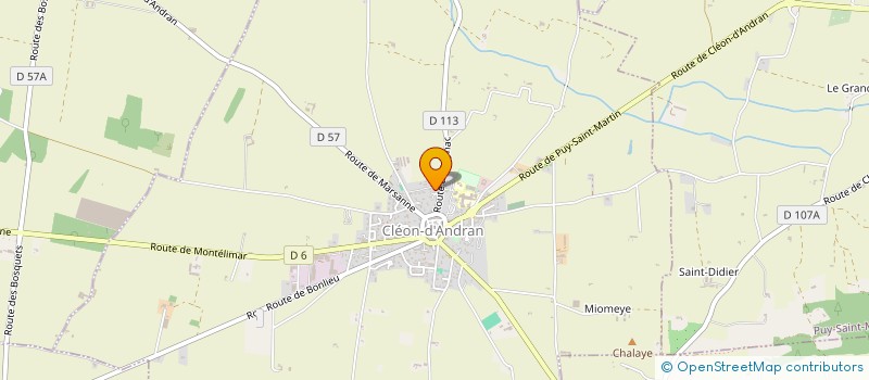 localisation de l'entreprise SCI CAMSAM  CLEON-D'ANDRAN