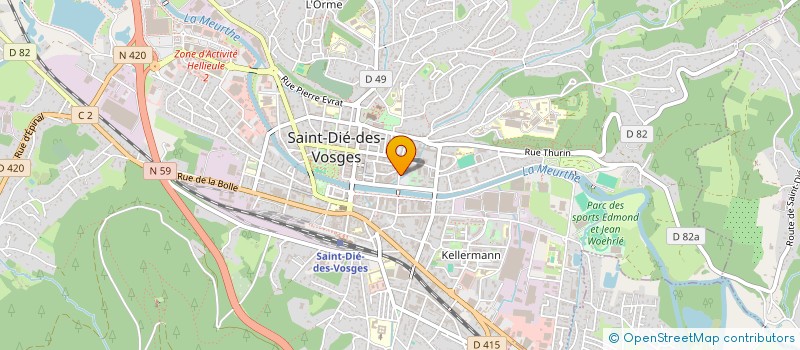 localisation de l'entreprise SCI CAMUS à SAINT-DIE-DES-VOSGES