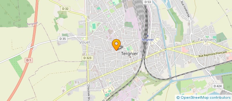 localisation de l'entreprise SCI CAMUS TBC  TERGNIER