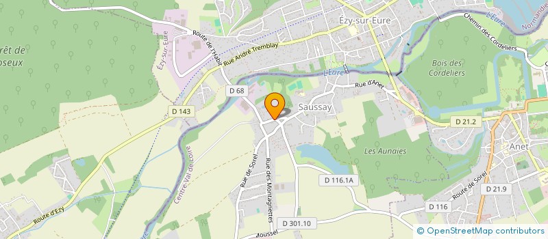localisation de l'entreprise SCI CAMVALART à SAUSSAY