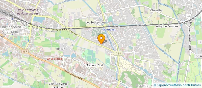 localisation de l'entreprise SCI CAN à AVIGNON