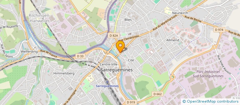 localisation de l'entreprise SCI CAN à SARREGUEMINES