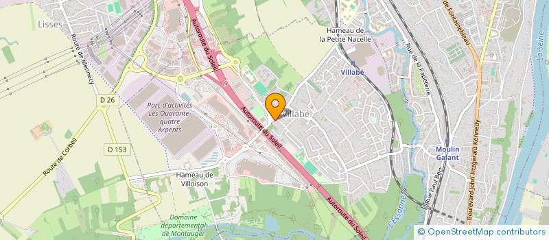 localisation de l'entreprise SCI CAN  VILLABE