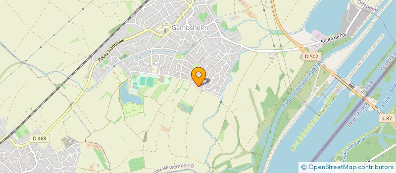 localisation de l'entreprise SCI CANA  GAMBSHEIM