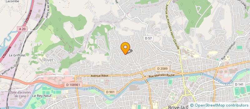 localisation de l'entreprise SCI CANA PLUS à BRIVE-LA-GAILLARDE