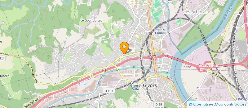 localisation de l'entreprise SCI CANADA  GIVORS