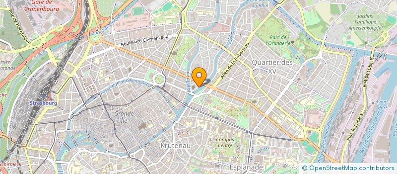 localisation de l'entreprise SCI CANADAH  STRASBOURG