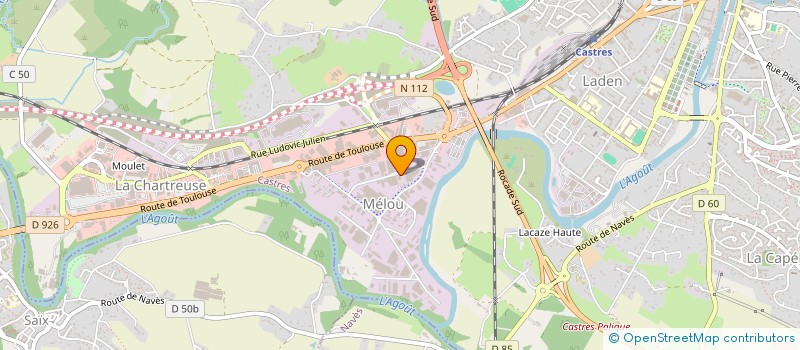 localisation de l'entreprise SCI CANADAS  CASTRES