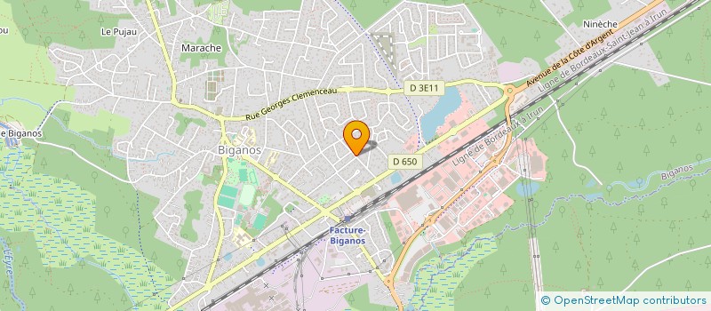 localisation de l'entreprise SCI CANADIENS  BIGANOS