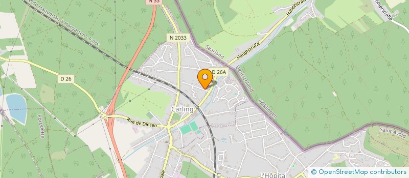 localisation de l'entreprise SCI CANAIS  CARLING