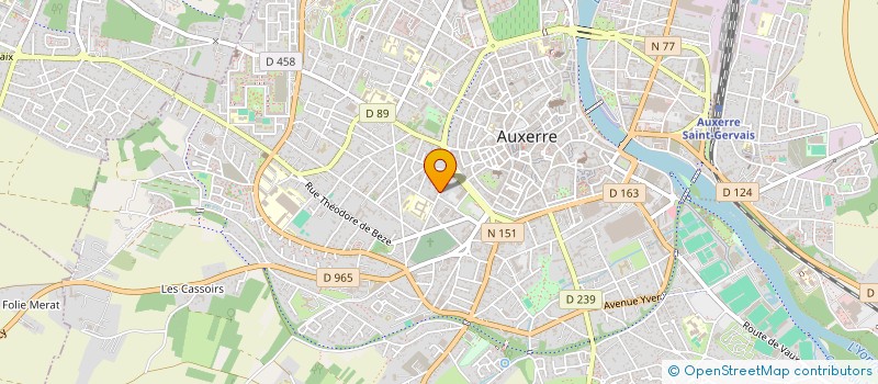 localisation de l'entreprise SCI CANAL 3 à AUXERRE