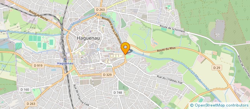 localisation de l'entreprise SCI CANAL  HAGUENAU