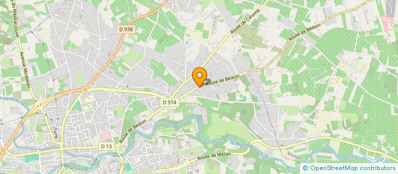 localisation de l'entreprise SCI CANAL ET FONTENIERS  CARPENTRAS