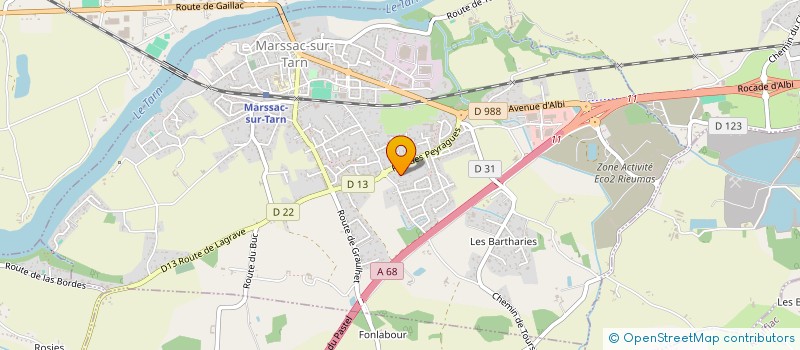 localisation de l'entreprise SCI CANALBI  MARSSAC-SUR-TARN