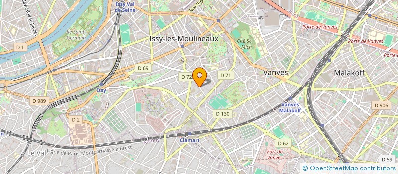 localisation de l'entreprise SCI CANALET à ISSY-LES-MOULINEAUX