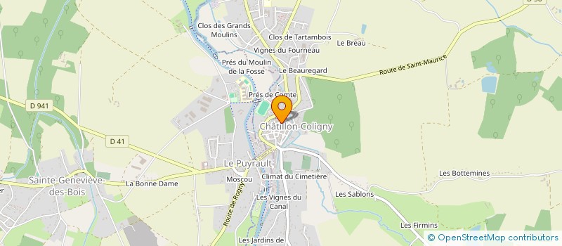localisation de l'entreprise SCI CANALETTO à CHATILLON-COLIGNY